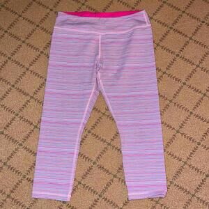 Ivivva pink striped athletic leggings 14